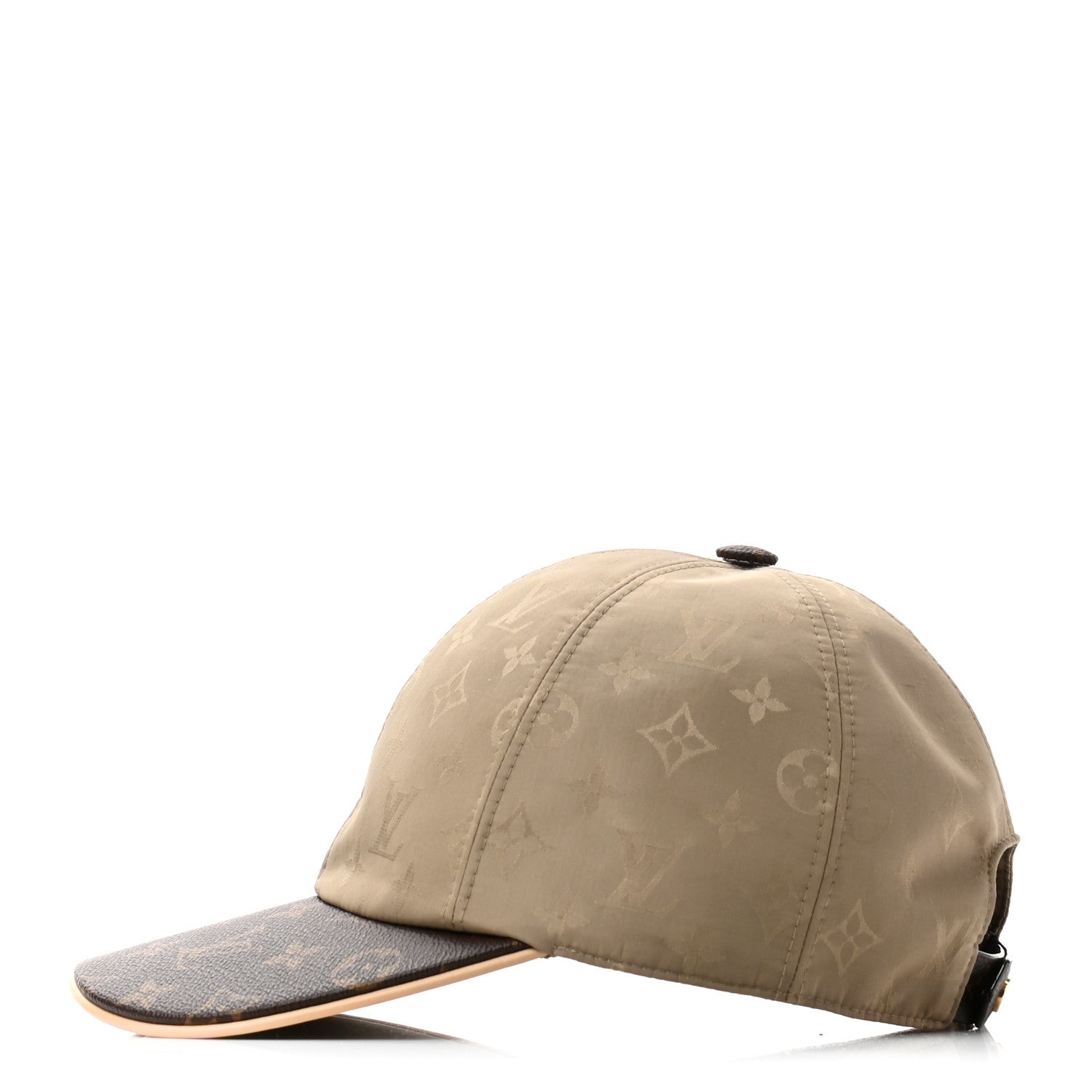 Louis Vuitton Polyester Silk Monogram LV Get Ready Cap M Beige 4 of 10