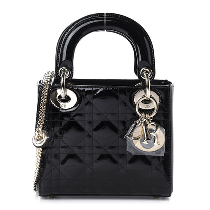 Christian Dior Patent Cannage Mini Lady Dior Black 1 of 12
