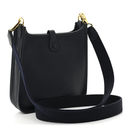 Hermes Taurillon Clemence Evelyne TPM Bleu Nuit 3 of 11