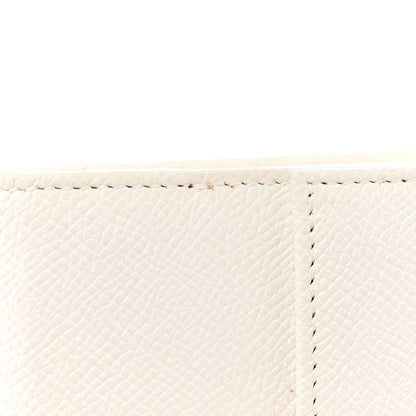 Valentino Garavani Grainy Calfskin Crystal Flap Wallet White 13 of 13