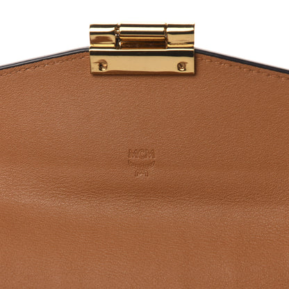 MCM Visetos Large Patricia Love Patch Wallet On Chain Cognac 6 of 11