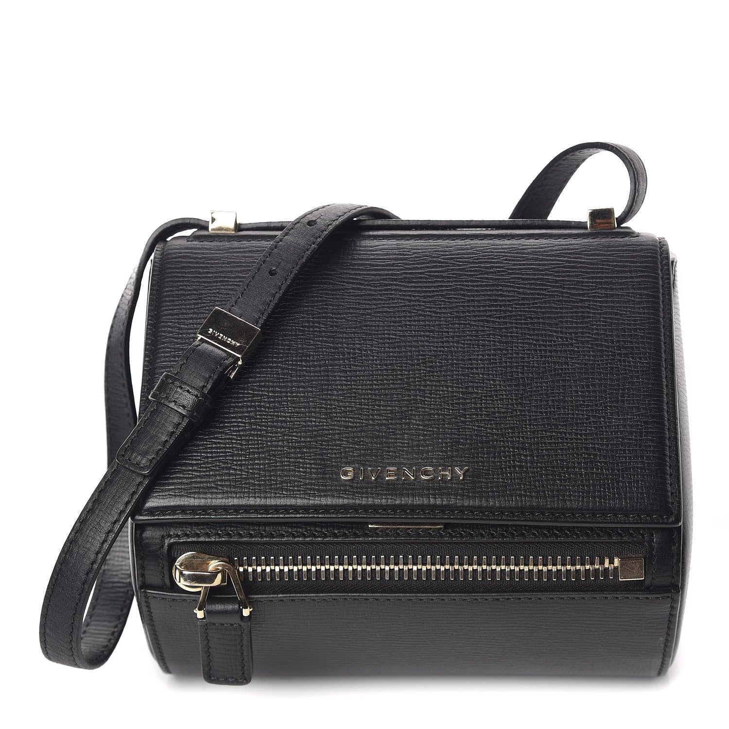 Givenchy Textured Calfskin Mini Pandora Box Crossbody Bag Black 1 of 9
