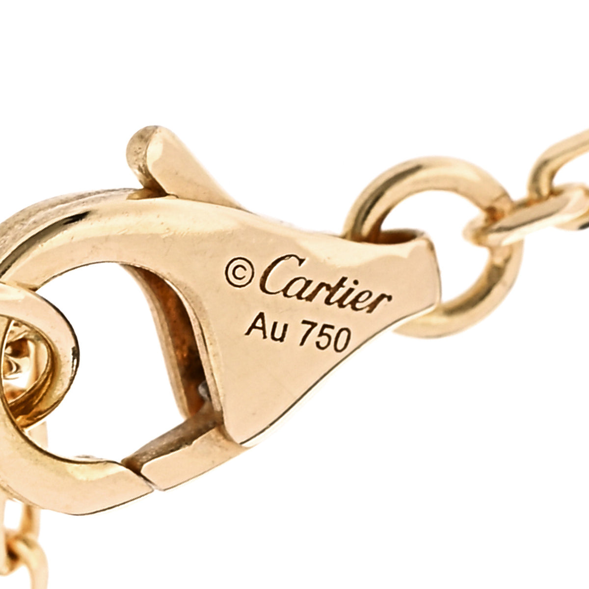 Cartier 18K Yellow Gold Diamond SM D'Amour Bracelet 4 of 5