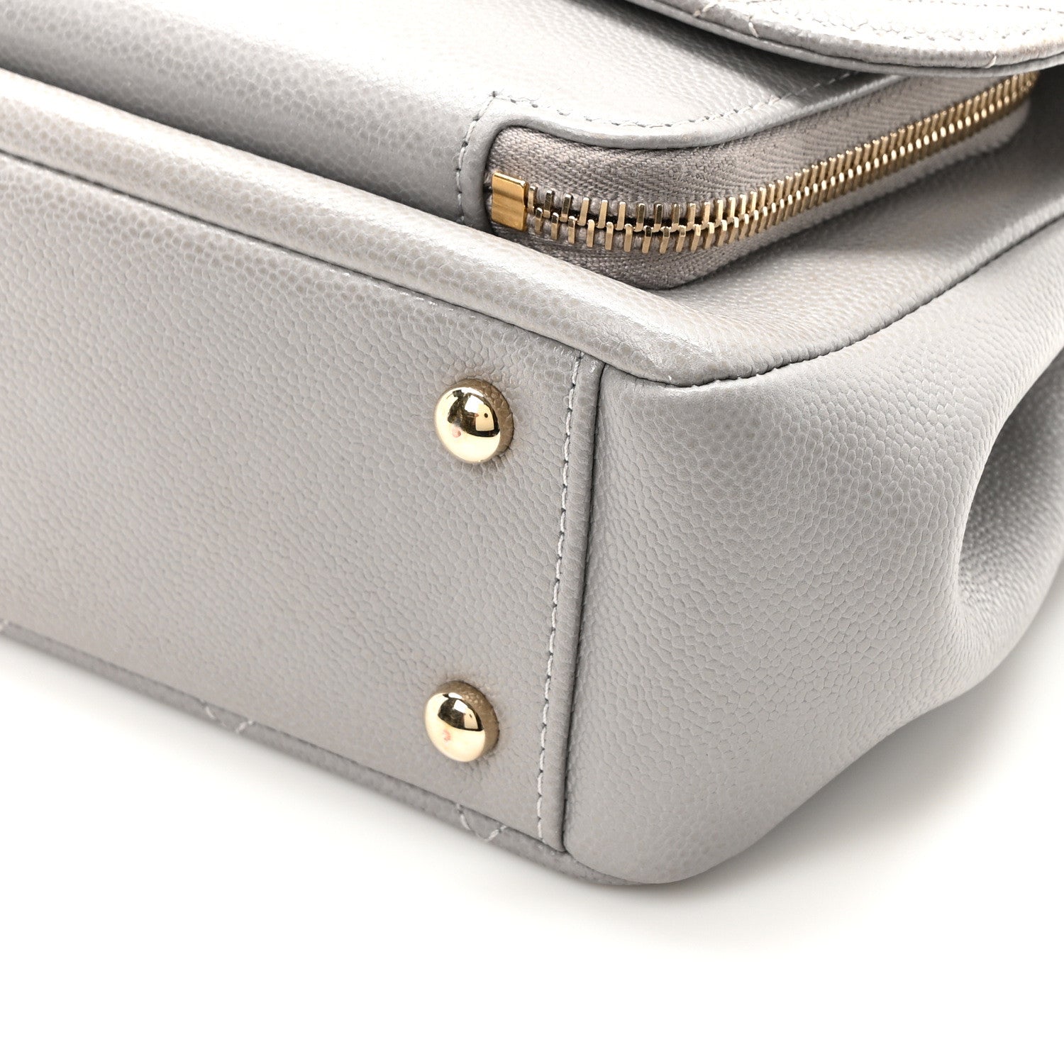Chanel Caviar Quilted Medium Business Affinity Flap Grey 10 of 10