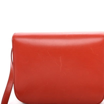 Celine Box Calfskin Medium Classic Box Flap Bag Red 11 of 12