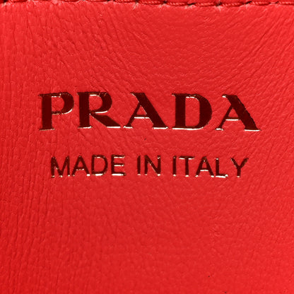 Prada Saffiano Cuir Small Double Bag Talco Fuoco 8 of 10