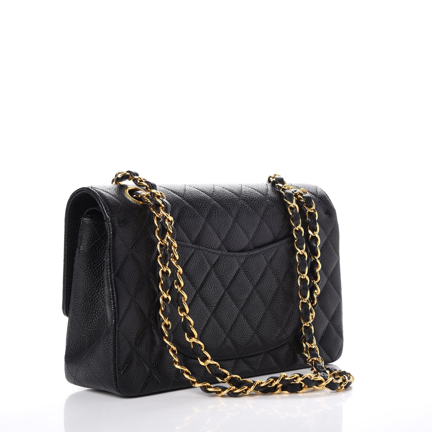Chanel Caviar Quilted Medium Double Flap Black 13 of 28