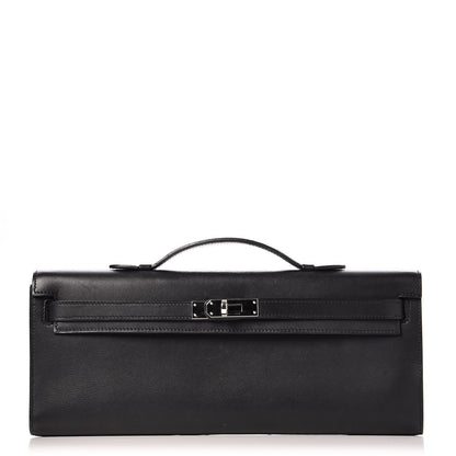 Hermes Swift Kelly Cut Clutch Pochette Black 1 of 23
