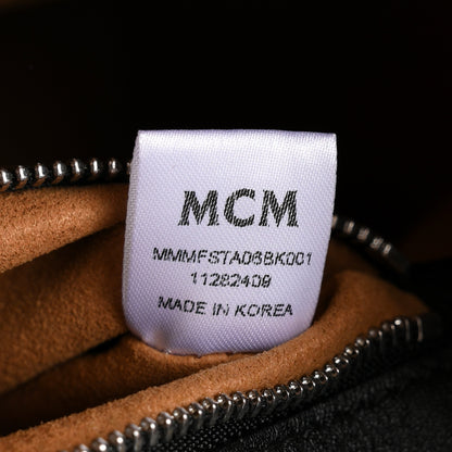 MCM Visetos Medium Aren Messenger Bag Black 7 of 10
