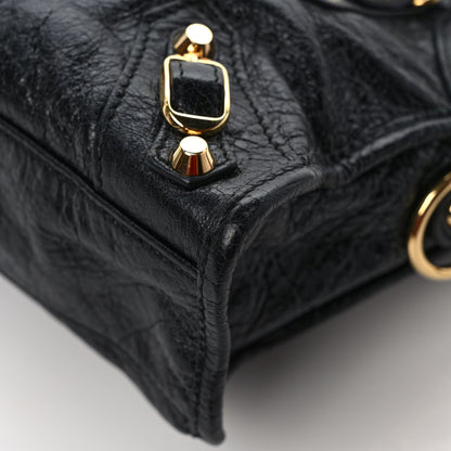 Balenciaga Agneau Classic Gold Hardware Mini City Black 11 of 11