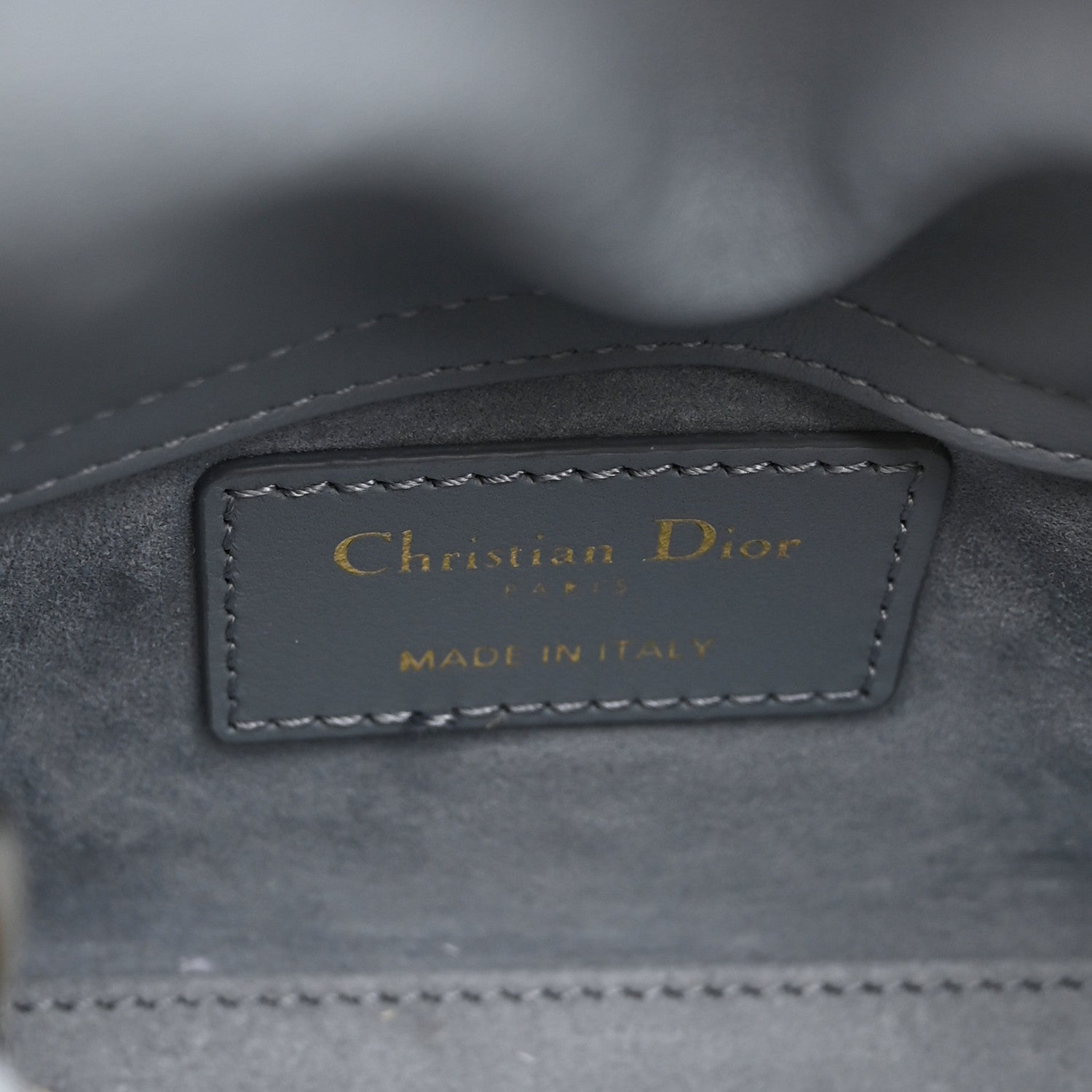 Christian Dior Lambskin Cannage Micro Lady Dior Cloud Gray 6 of 10