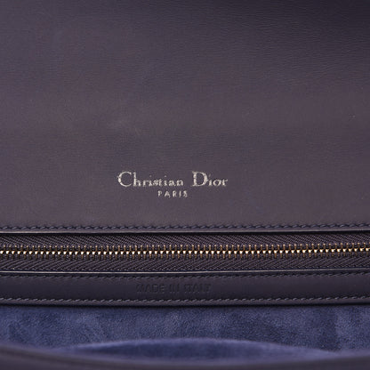 Christian Dior Ultra Matte Calfskin Studded Medium Diorama Flap Bag Indigo 6 of 9