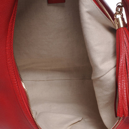 Gucci Pebbled Calfskin Large Soho Hobo Red 5 of 7