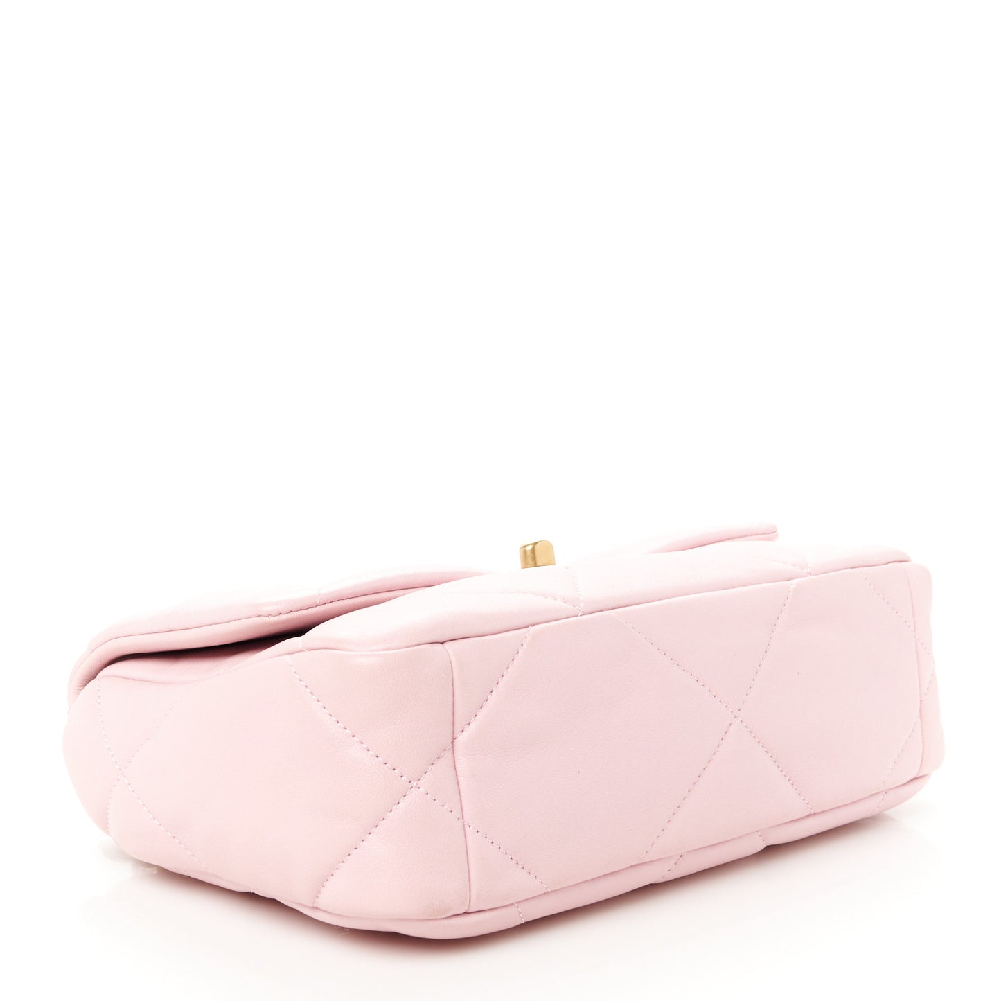 Goatskin Quilted Medium Chanel 19 Flap Light Pink