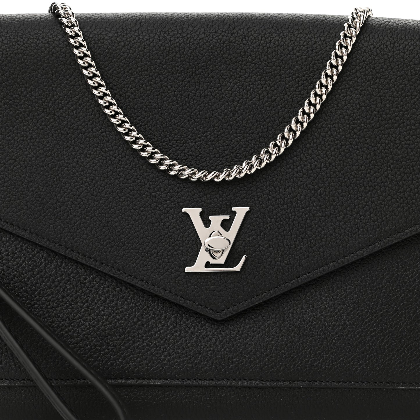 Soft Calfskin My Lockme Pochette Black