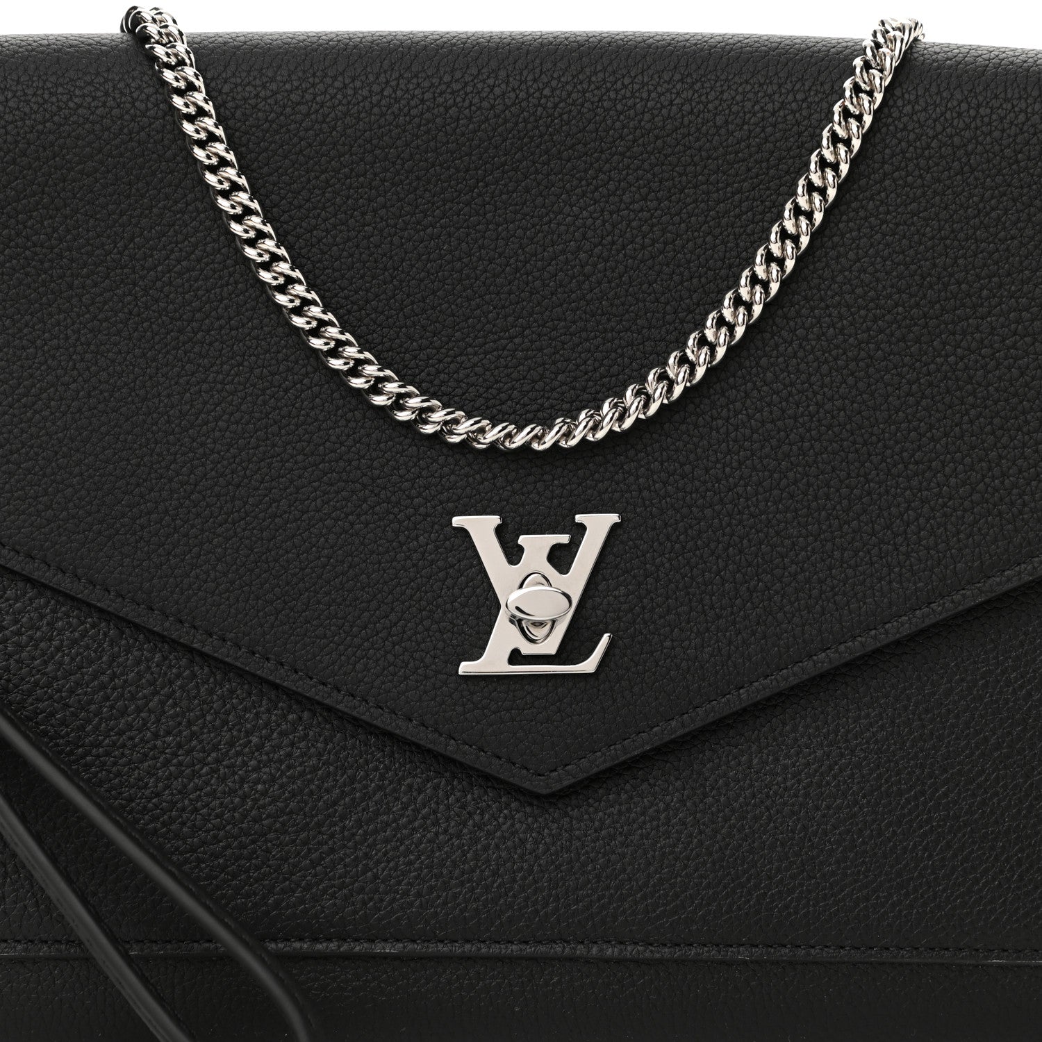 Louis Vuitton Soft Calfskin My Lockme Pochette Black 7 of 9