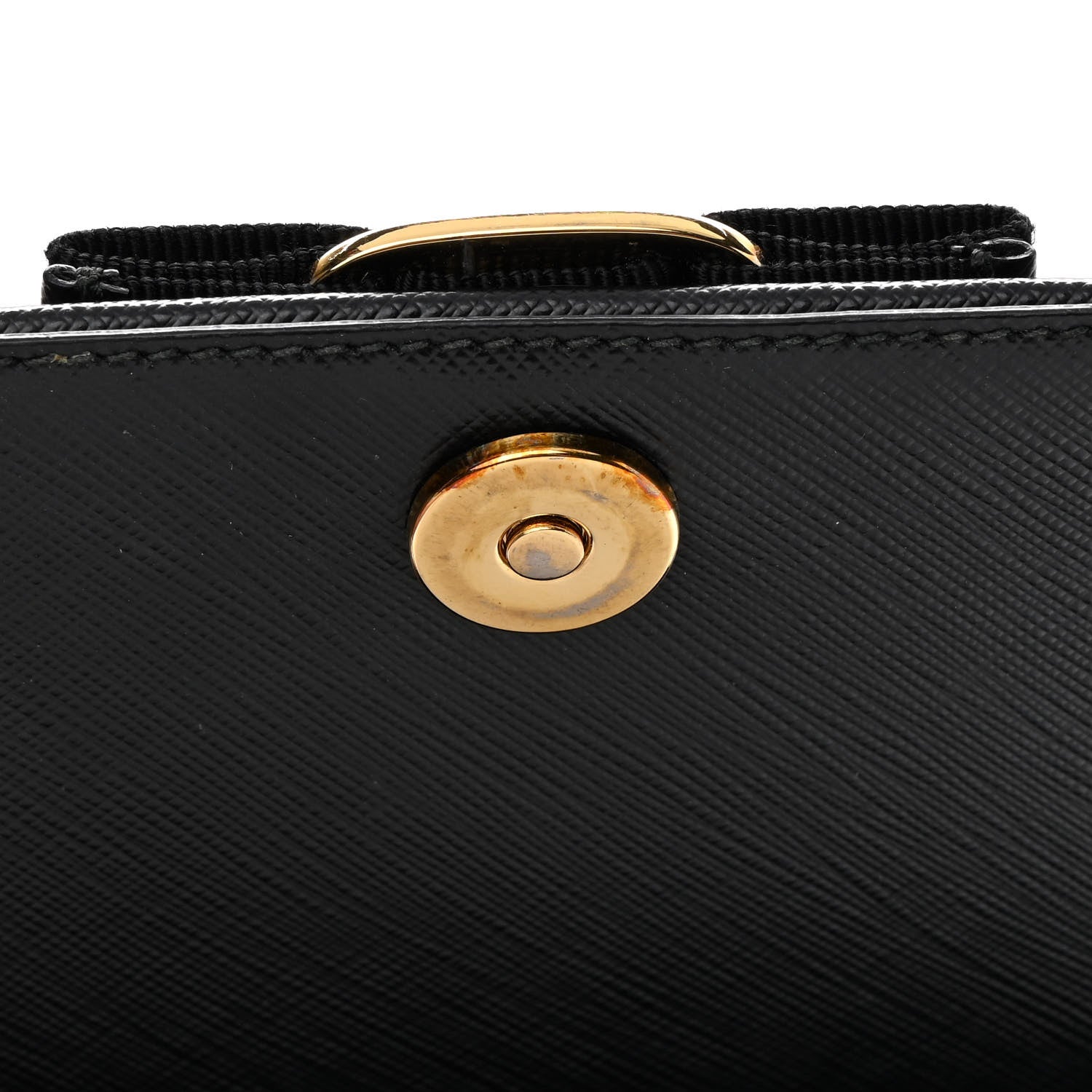 Salvatore Ferragamo Calfskin Vara Bow Mini Bag Black 10 of 13