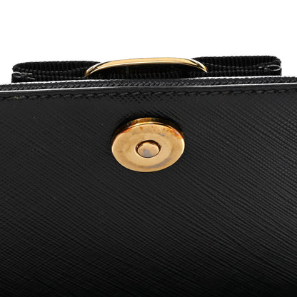 Salvatore Ferragamo Calfskin Vara Bow Mini Bag Black 10 of 13