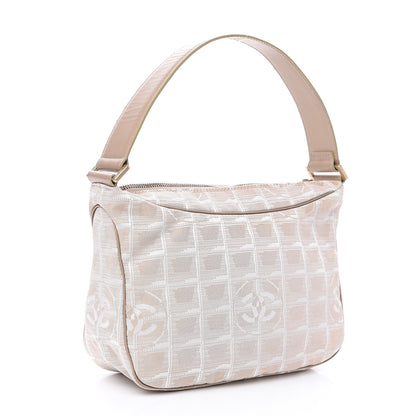Chanel Nylon Travel Hobo Beige 2 of 10