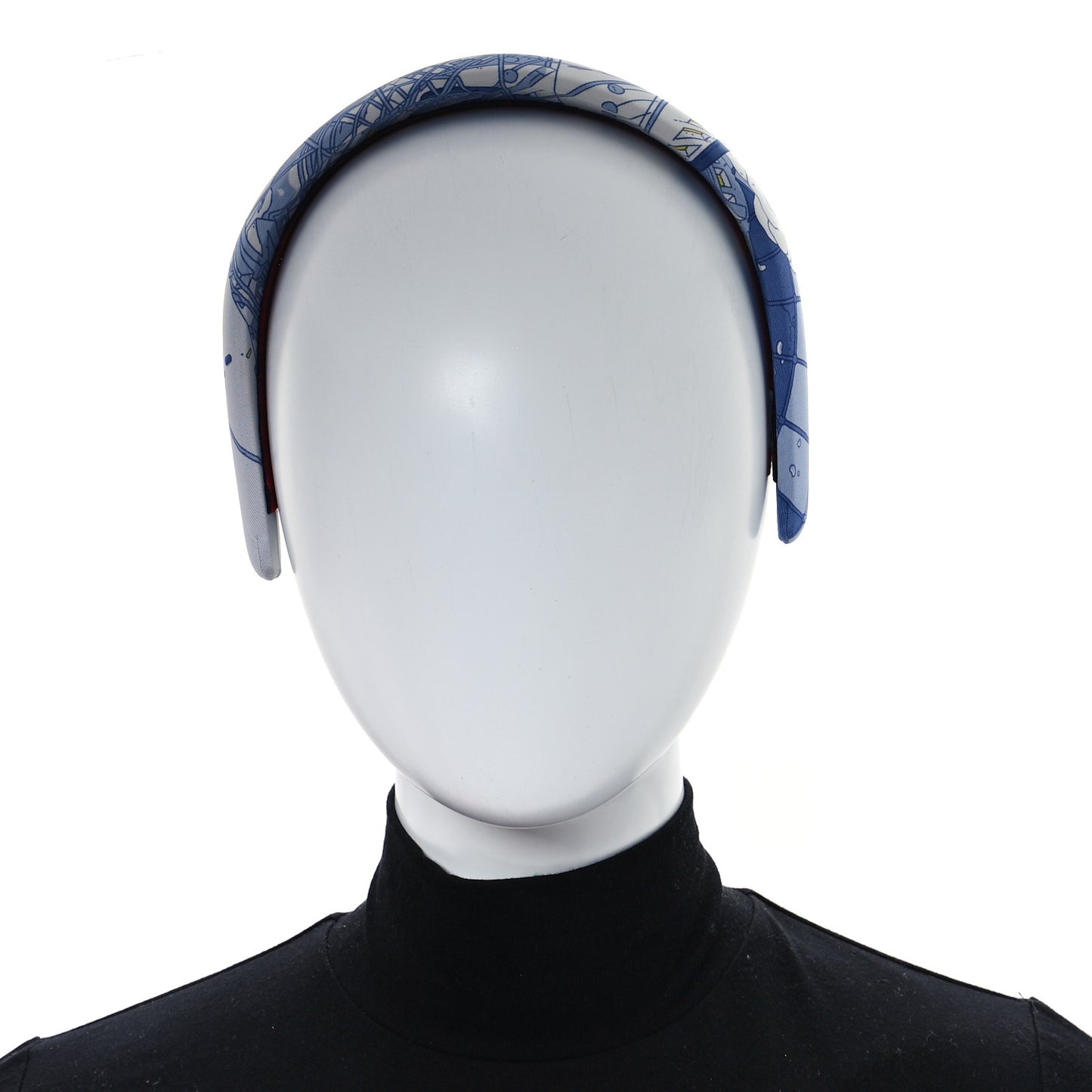 Silk Twill La Legende Du Cheval Gina Headband Bleu