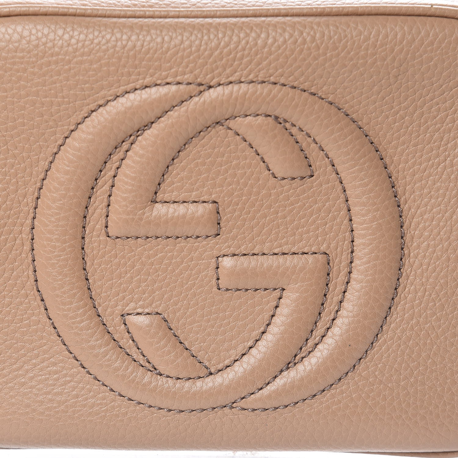Gucci Pebbled Calfskin Small Soho Disco Bag Camelia 10 of 10