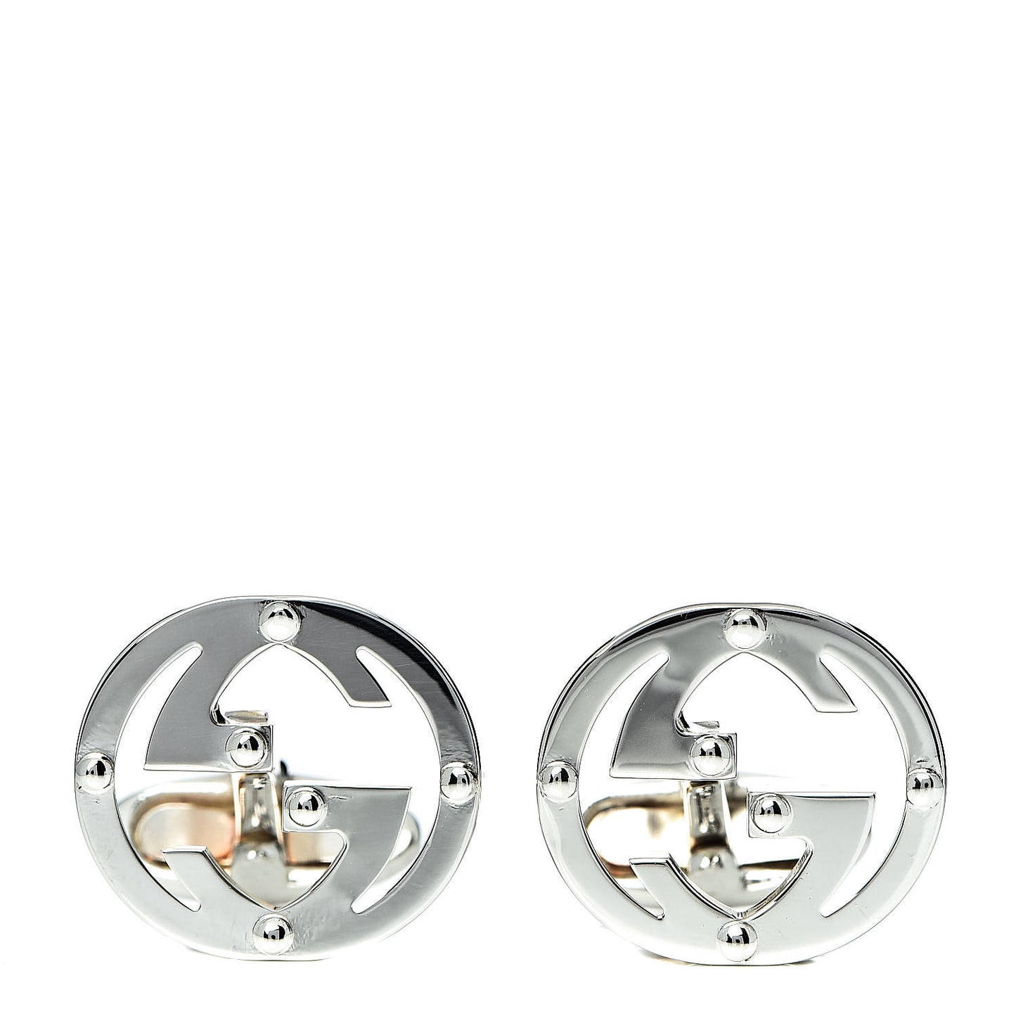 Sterling Silver Interlocking G Cufflinks