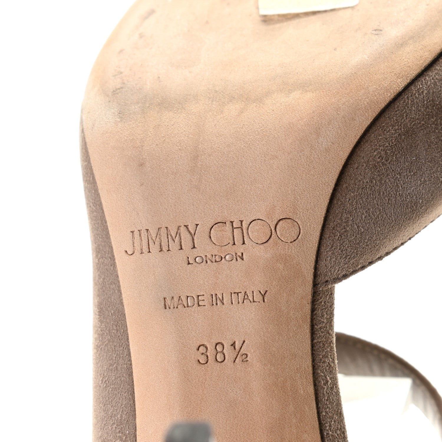 Jimmy Choo Suede Davos 85 Pumps 38.5 Taupe 8 of 10