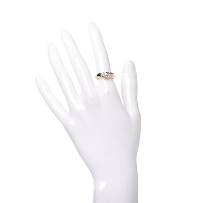 Tiffany 18K Yellow Gold Diamond Heart Ring 50 5.5 2 of 6