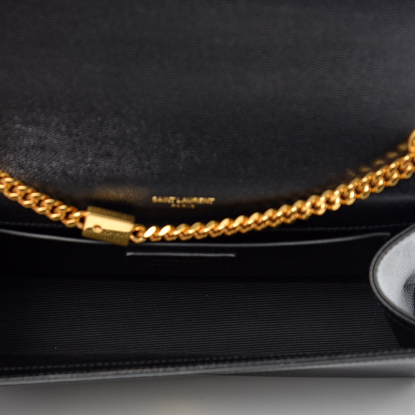 Grain De Poudre Medium Classic Monogram Kate Satchel Black