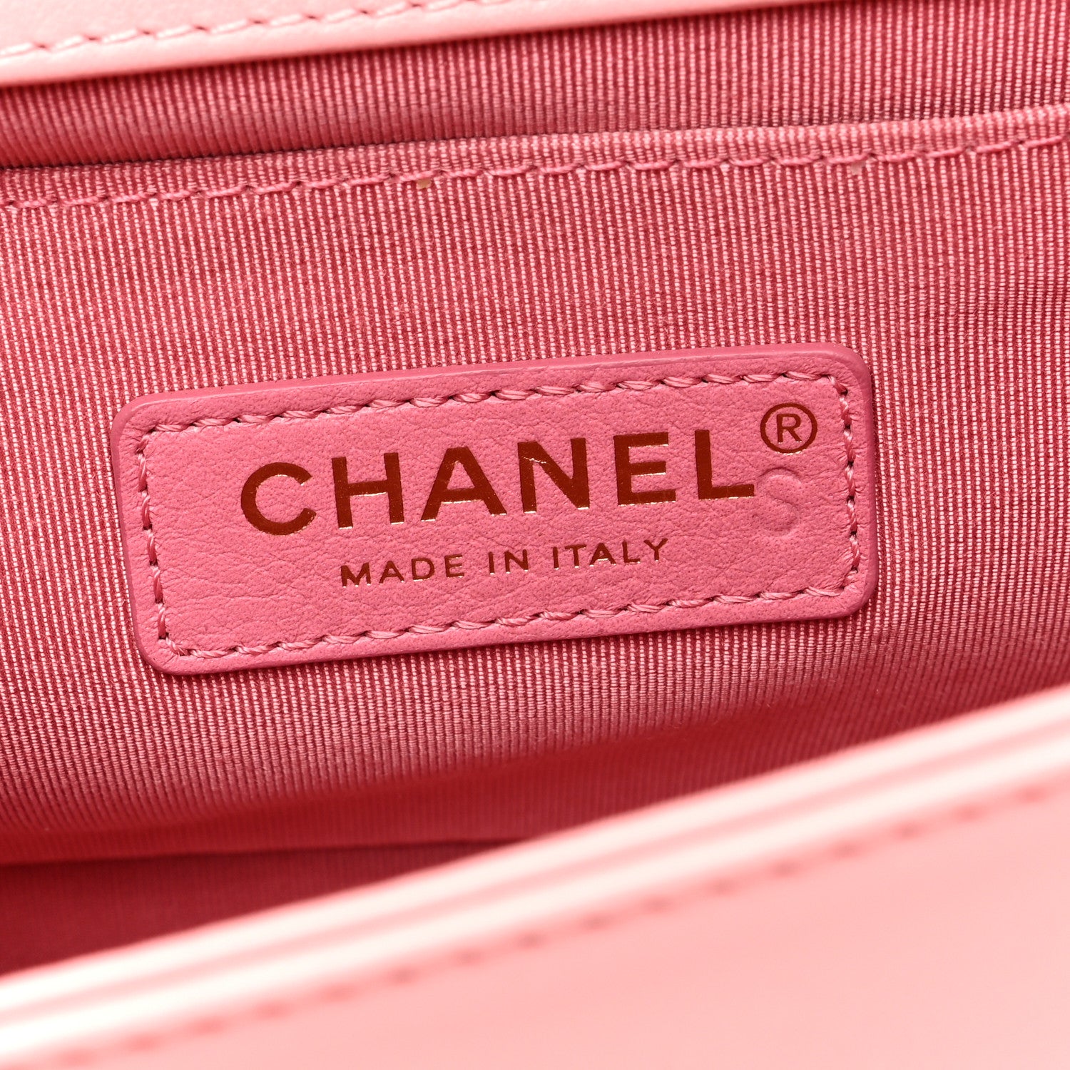 Chanel Calfskin Chevron Embroidered Medium Boy By The Sea Flap Pink 6 of 10