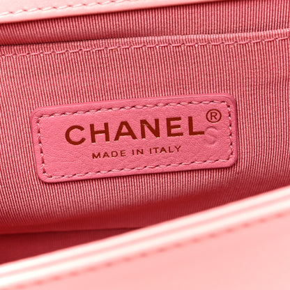 Chanel Calfskin Chevron Embroidered Medium Boy By The Sea Flap Pink 6 of 10