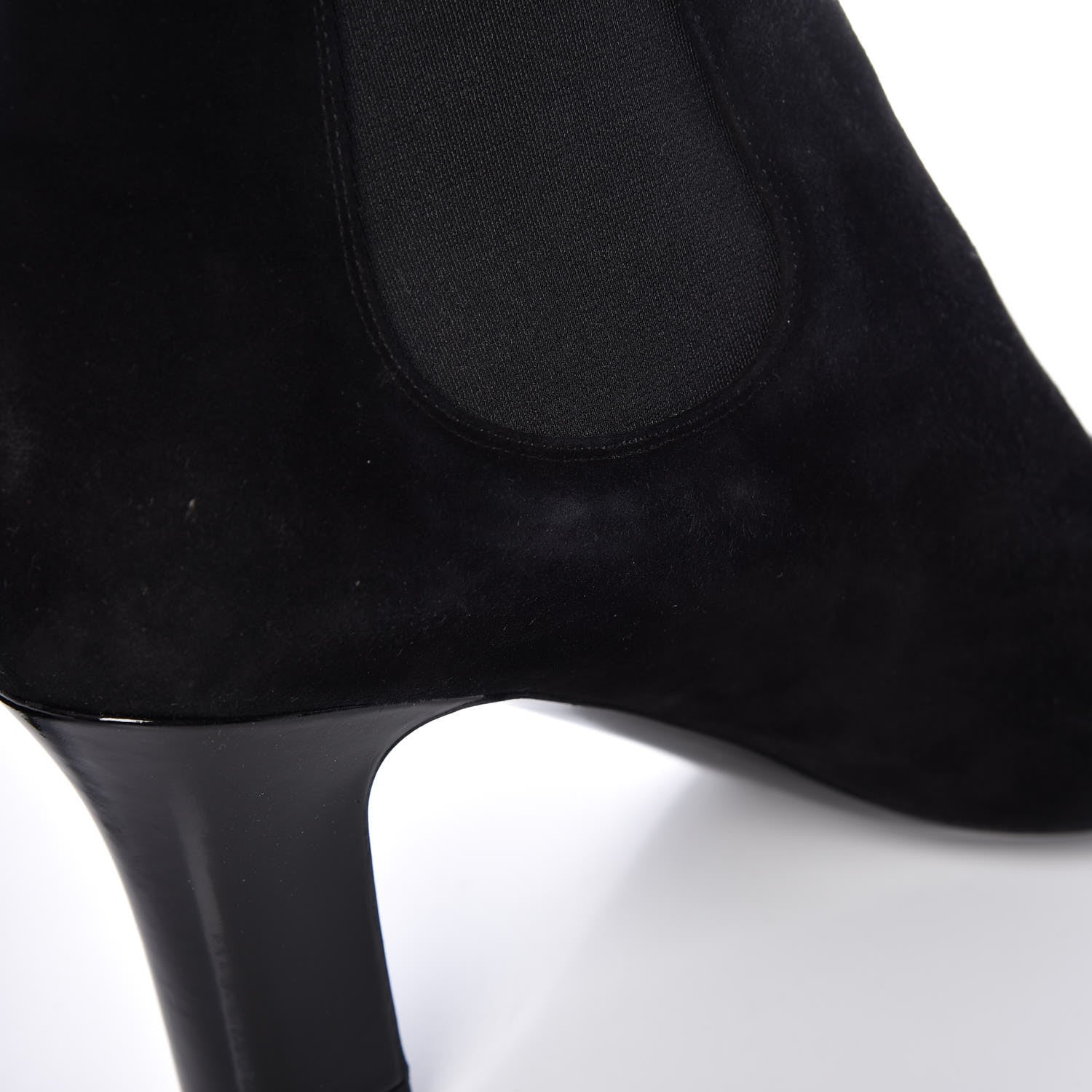 Louis Vuitton Suede Monogram Uniformes Cap Toe Chelsea 75mm Ankle Boots 41 Black 13 of 15