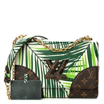 Louis Vuitton Monogram Palm Twist Shoulder Bag MM Vert White 1 of 9