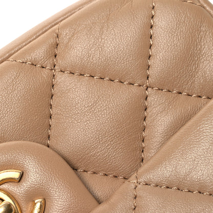 Chanel Lambskin Quilted Mini Heart Charms Flap Beige 12 of 12