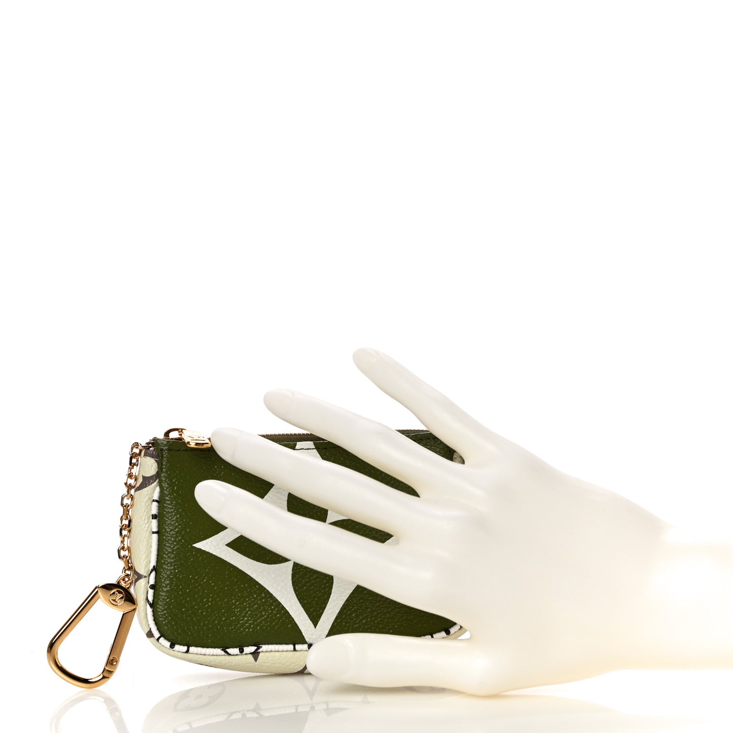 Monogram Giant Micro Pochette Accessories Kaki White