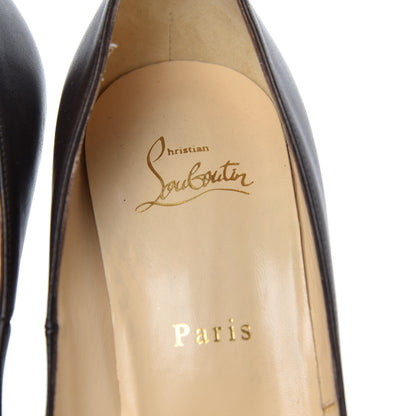 Christian Louboutin Calfskin Lady Peep 150 Pumps 41 Black 6 of 13