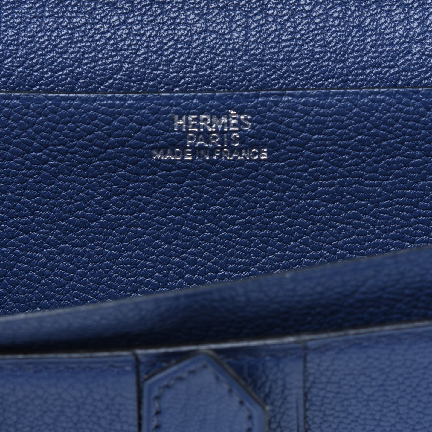 Chevre Mysore Bearn Gusset Wallet Bleu Saphir