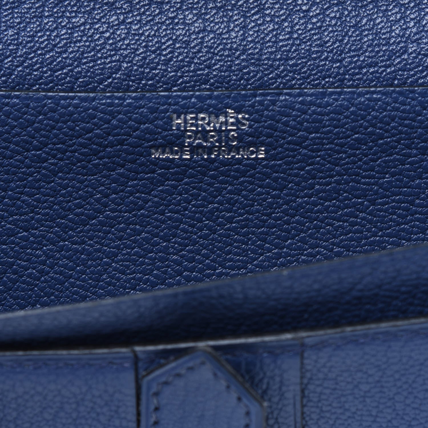 Hermes Chevre Mysore Bearn Gusset Wallet Bleu Saphir 6 of 17