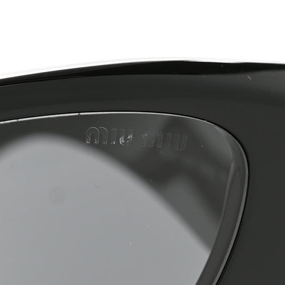 Miu Miu Acetate Cat Eye Sunglasses SMU 06Y Black Ardesia 7 of 9