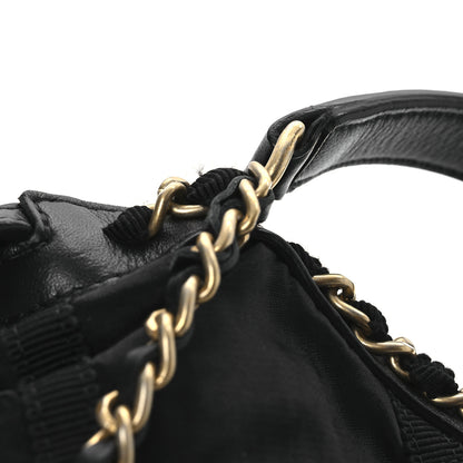 Chanel Nylon Grosgrain Quilted Lifestyle Clutch With Chain Black 11 of 11