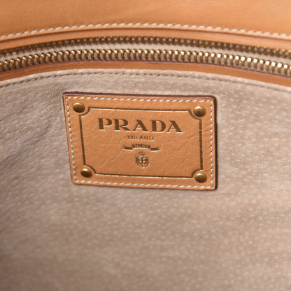 Prada Canvas Canapa Righe Striped Top Handle Satchel Gendarme 6 of 9