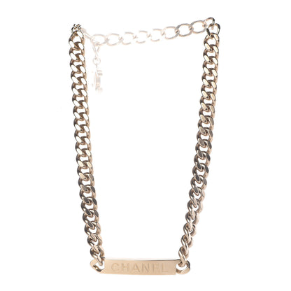 Chanel Oversized Chain Logo Necklace Gold 3 of 6