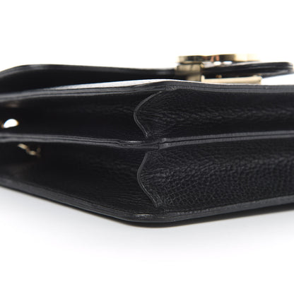 Gucci Dollar Calfskin Small Interlocking G Shoulder Bag Black 9 of 11