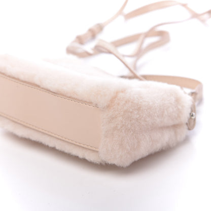 Fendi Shearling Shiny Nappa Micro Peekaboo Iconic Satchel Light Rose 11 of 11