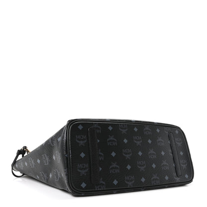 MCM Visetos Medium Liz Reversible Shopper Tote Black 6 of 16