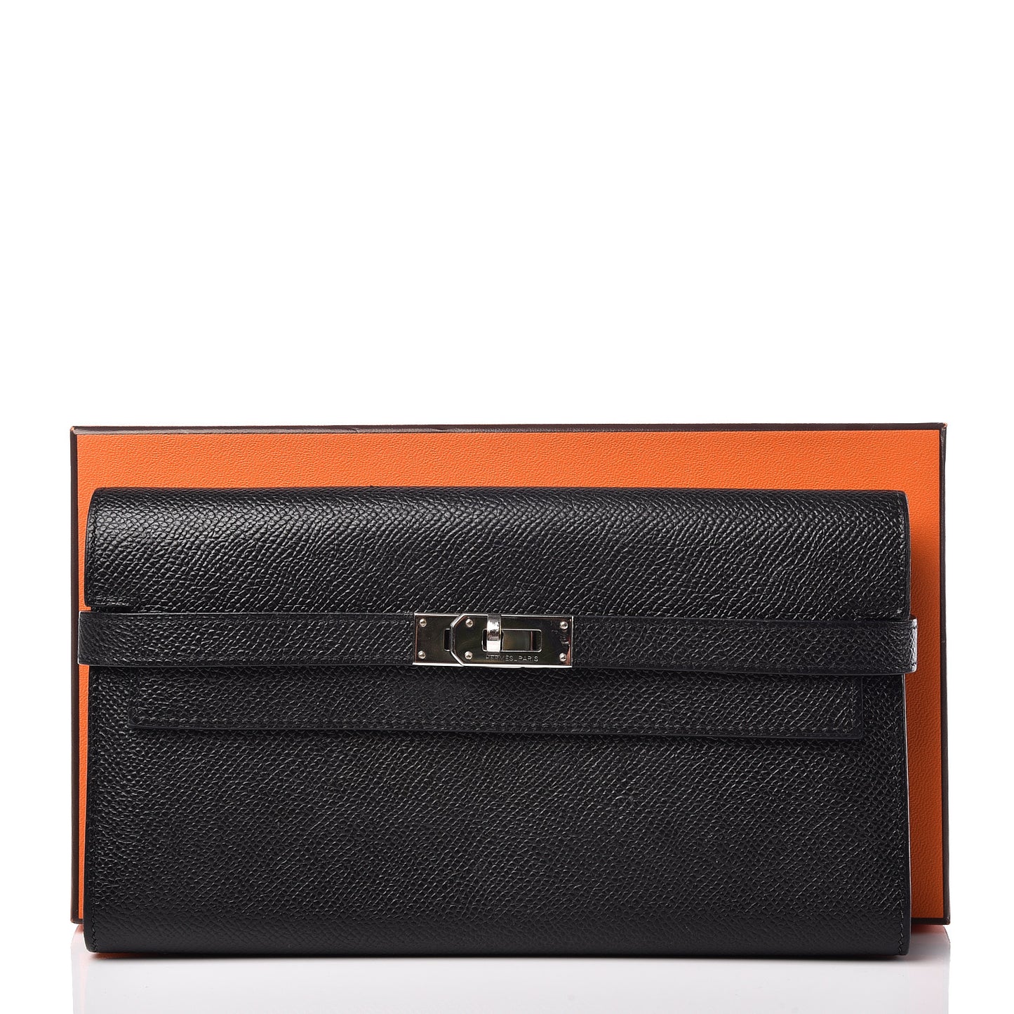 Epsom Kelly Longue Wallet Black