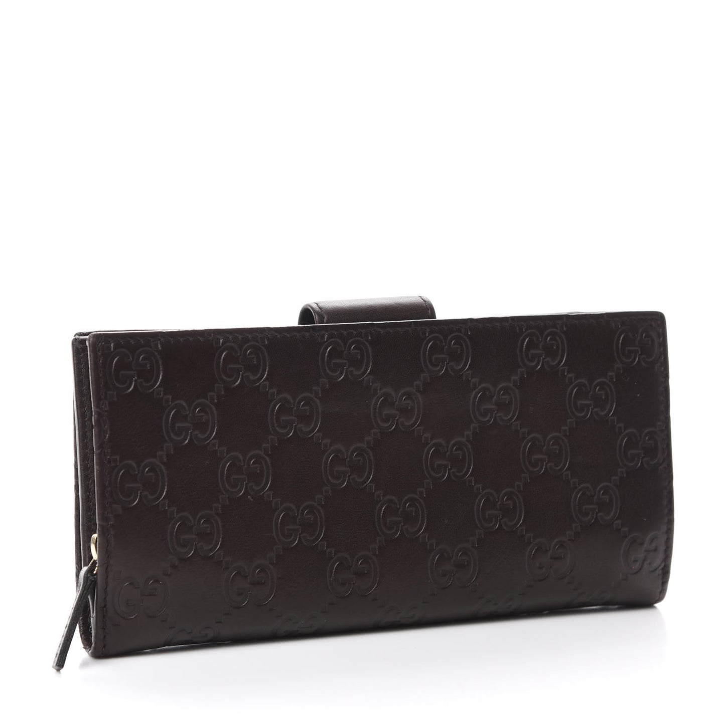 Guccissima Abbey Continental Wallet Chocolate