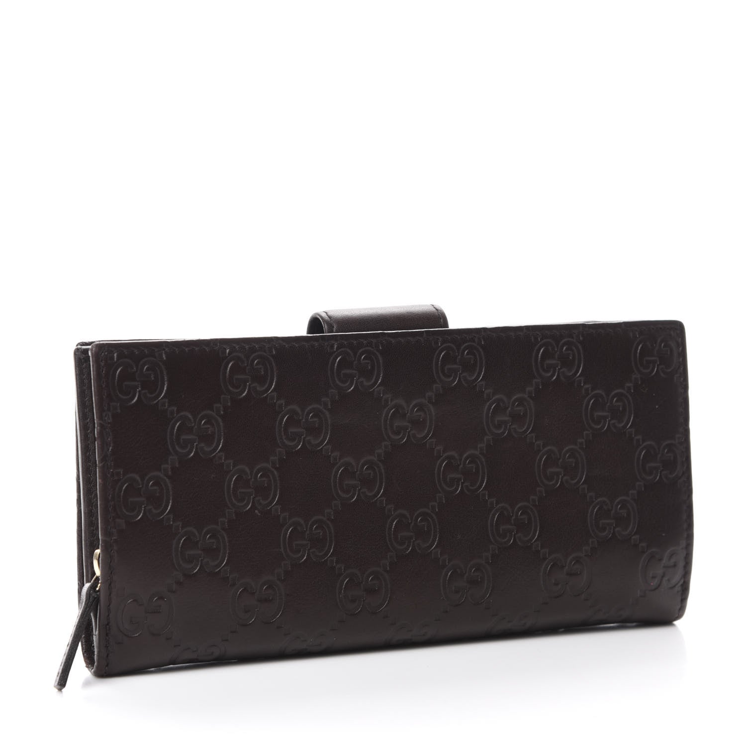 Gucci Guccissima Abbey Continental Wallet Chocolate 3 of 9