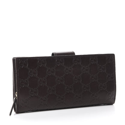 Gucci Guccissima Abbey Continental Wallet Chocolate 3 of 9