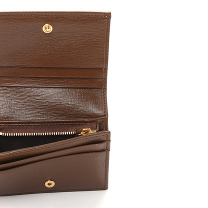 Gucci GG Supreme Monogram Horsebit 1955 Card Case Wallet Beige Ebony Brown Sugar 5 of 10